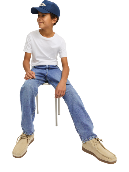 Jack & Jones Kids' Chris Relaxed Jeans, Blue Denim - view 2, Blue Denim