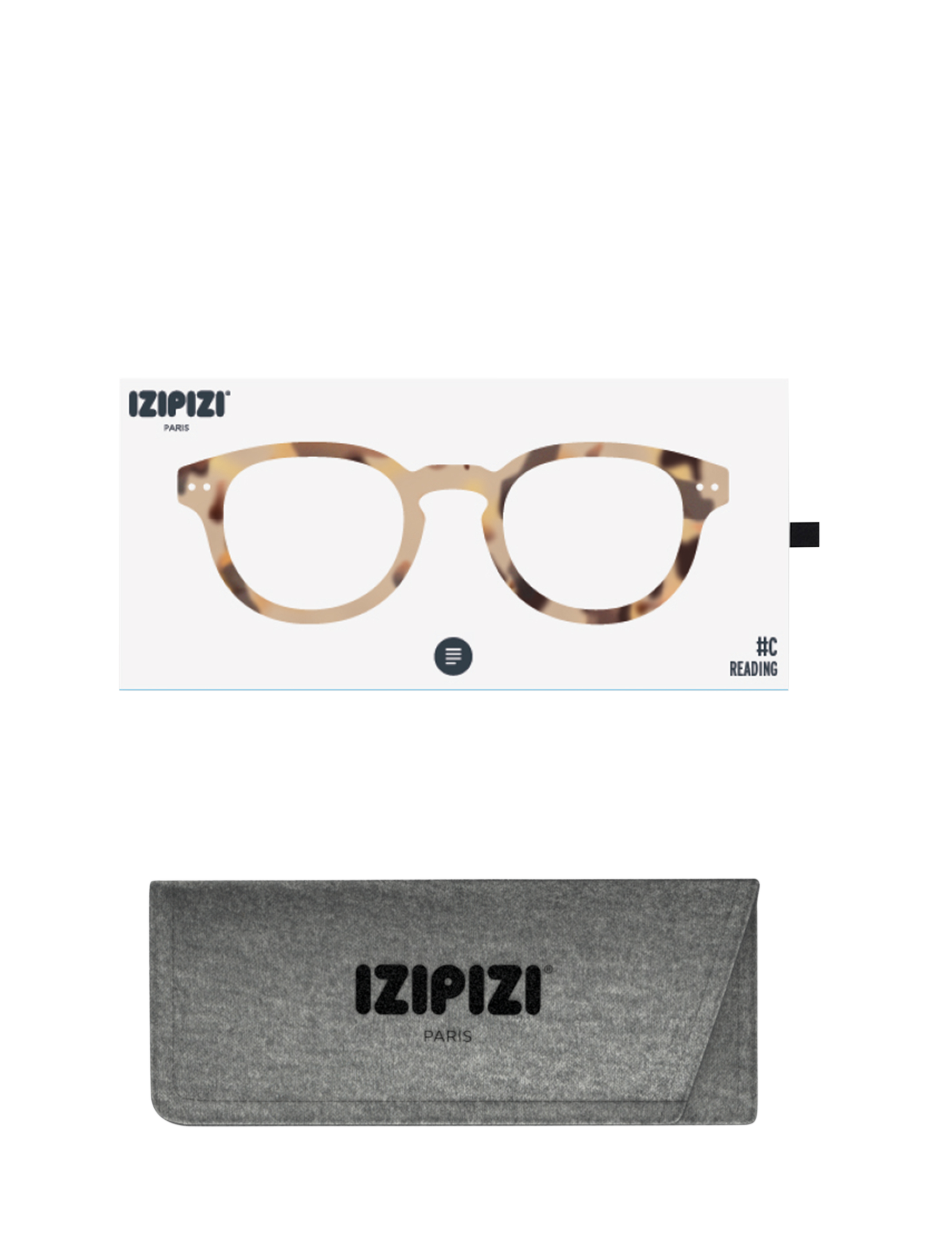 Product image 5 of 5, which shows IZIPIZI Tortoise Reading Glasses, Tortoise, +1,5