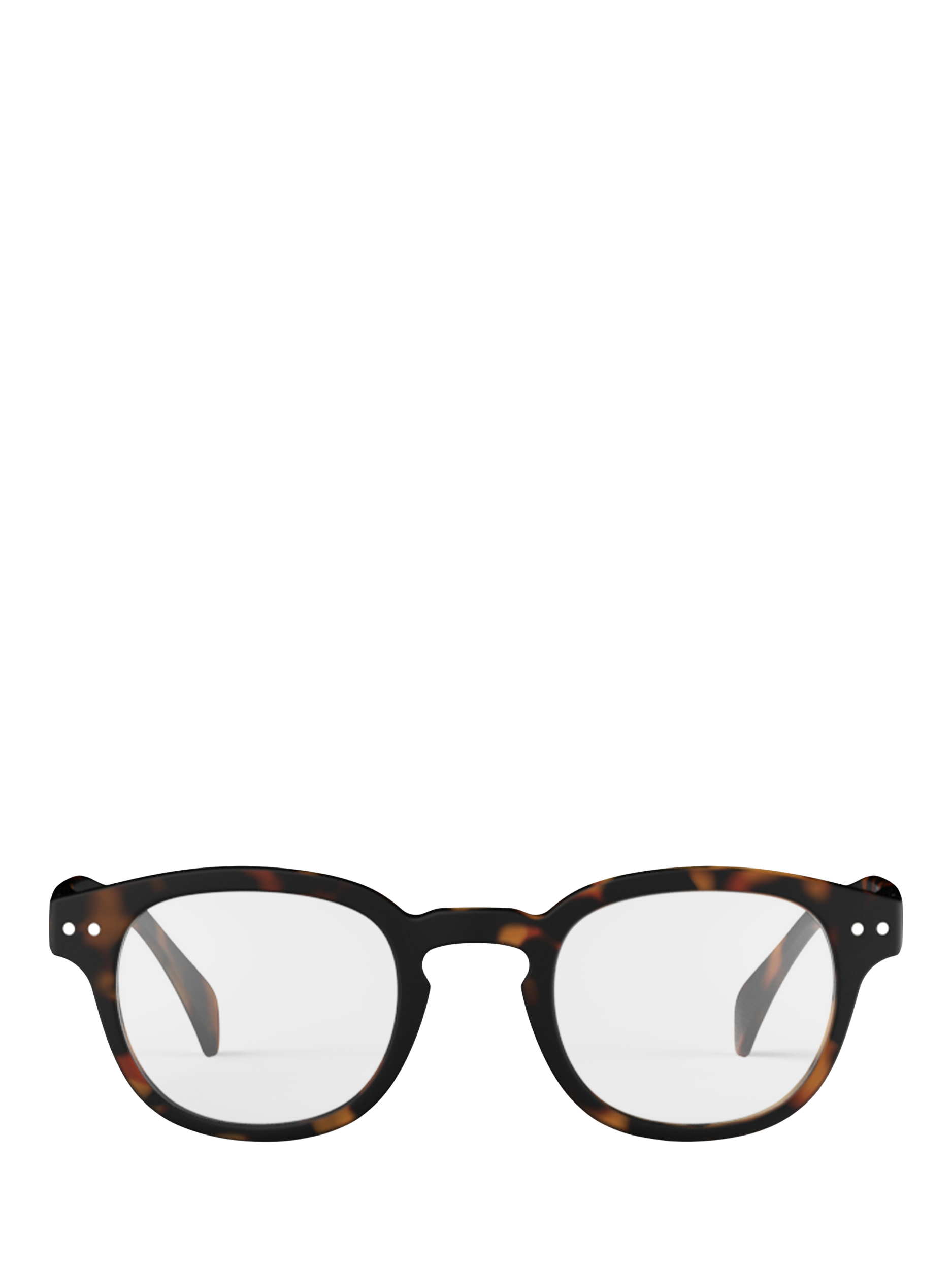 Product image 1 of 5, which shows IZIPIZI Tortoiseshell Reading Glasses, Brown, +1