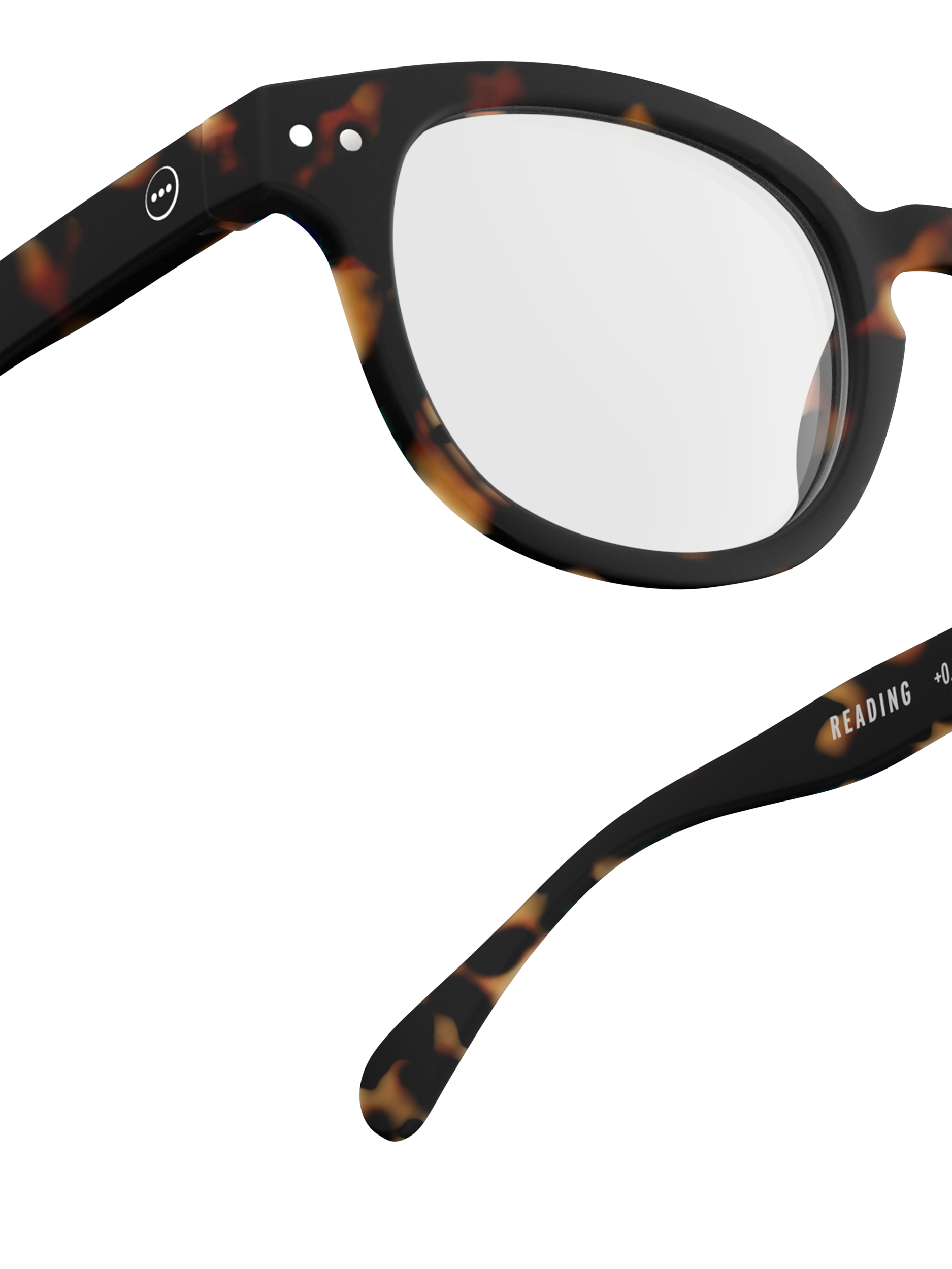 Product image 3 of 5, which shows IZIPIZI Tortoiseshell Reading Glasses, Brown, +1