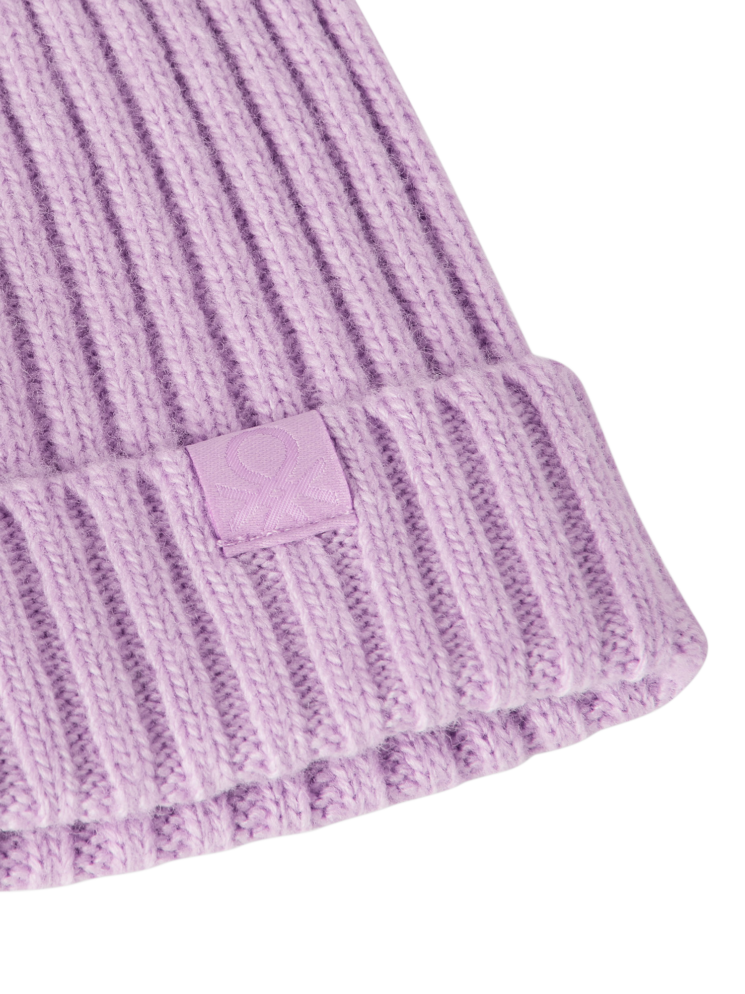 Product image 3 of 3, which shows Benetton Kids' Soft Beanie Hat, Violet, 2-3 years