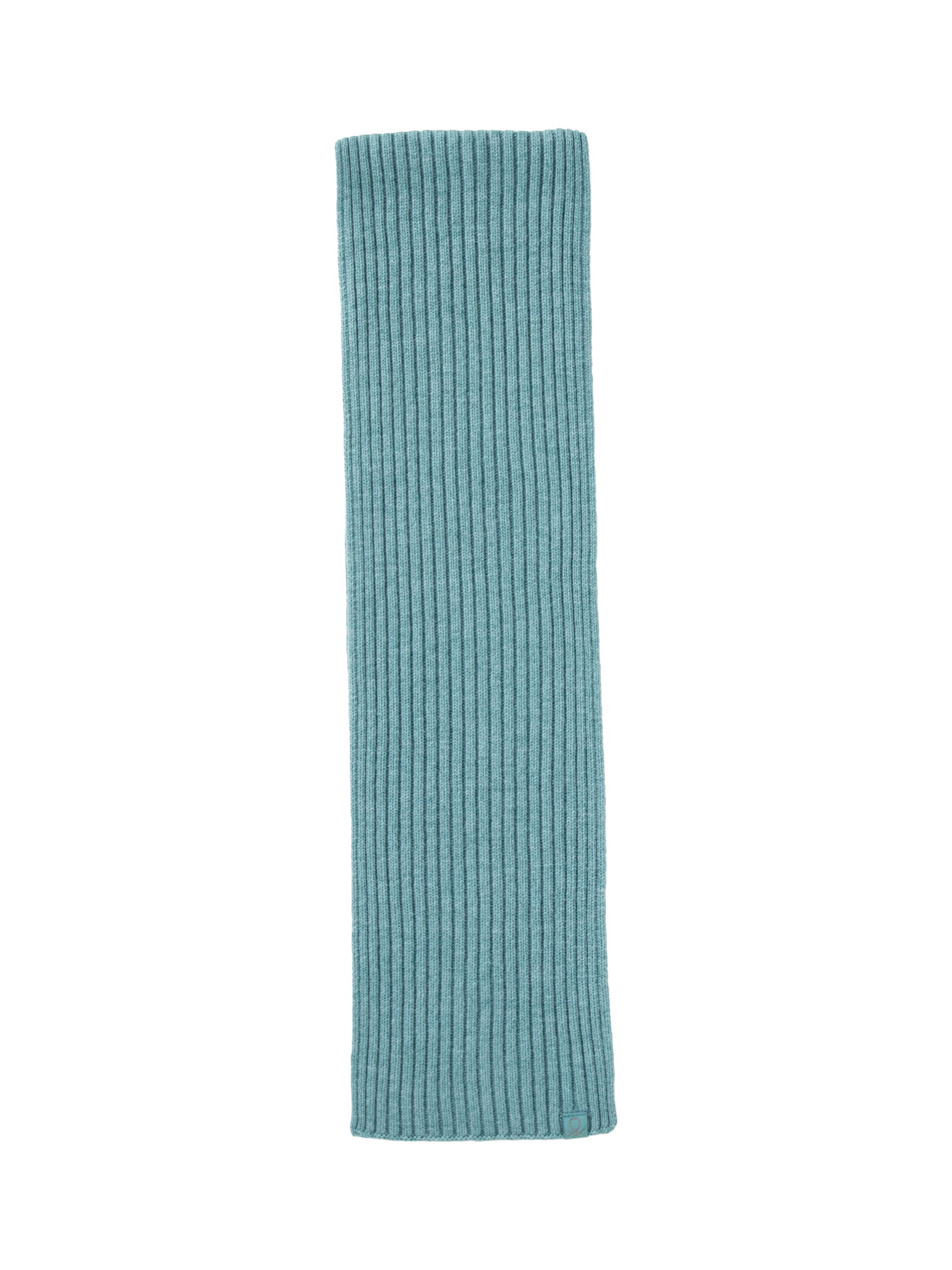Product image 2 of 3, which shows Benetton Kids' Wool Blend Rib Knit Scarf, Green, 3-4 years