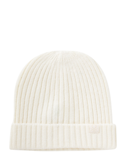 Benetton Kids' Wool Blend Beanie Hat, White, White
