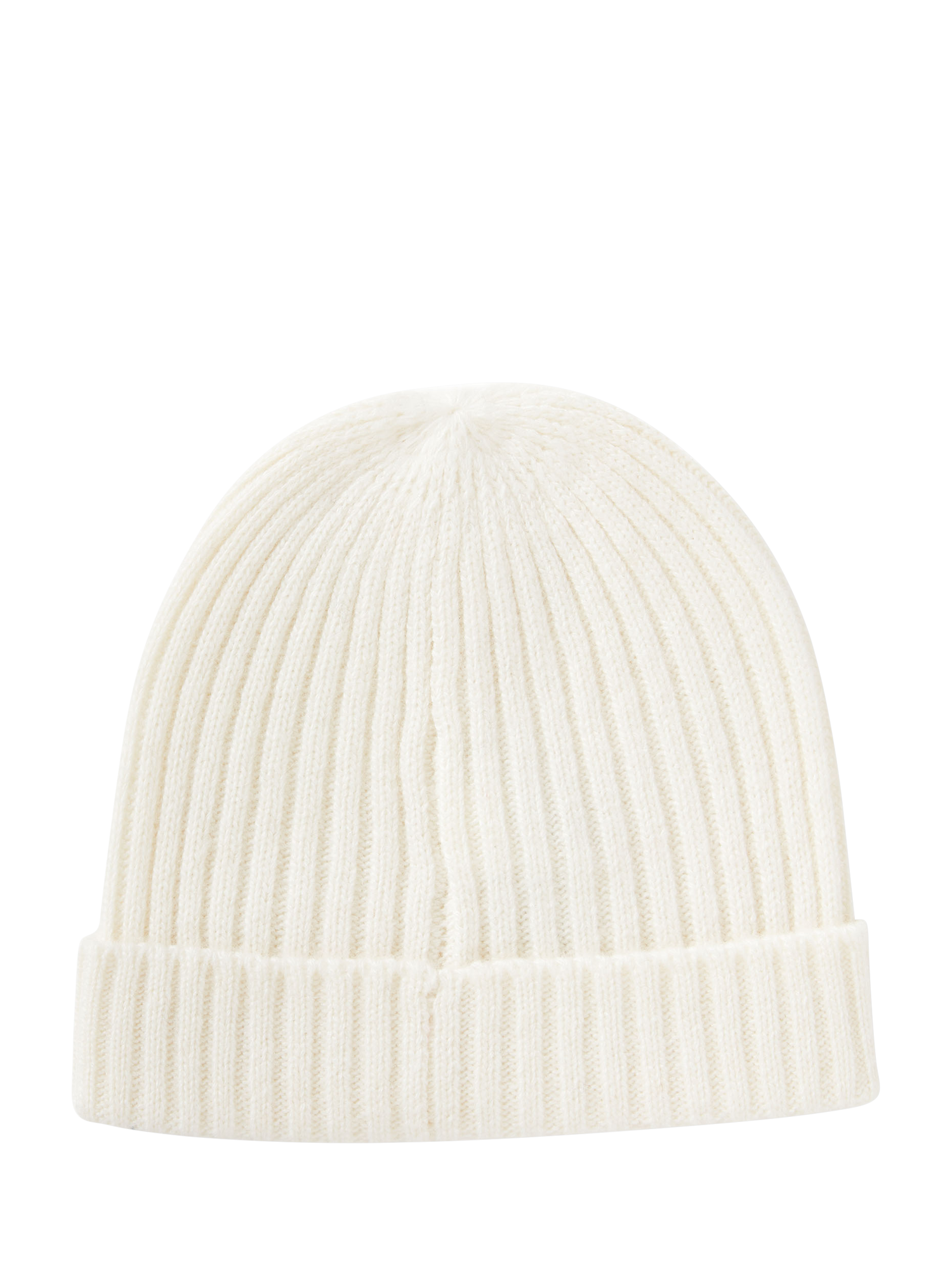 Product image 2 of 3, which shows Benetton Kids' Wool Blend Beanie Hat, White, 2-3 years