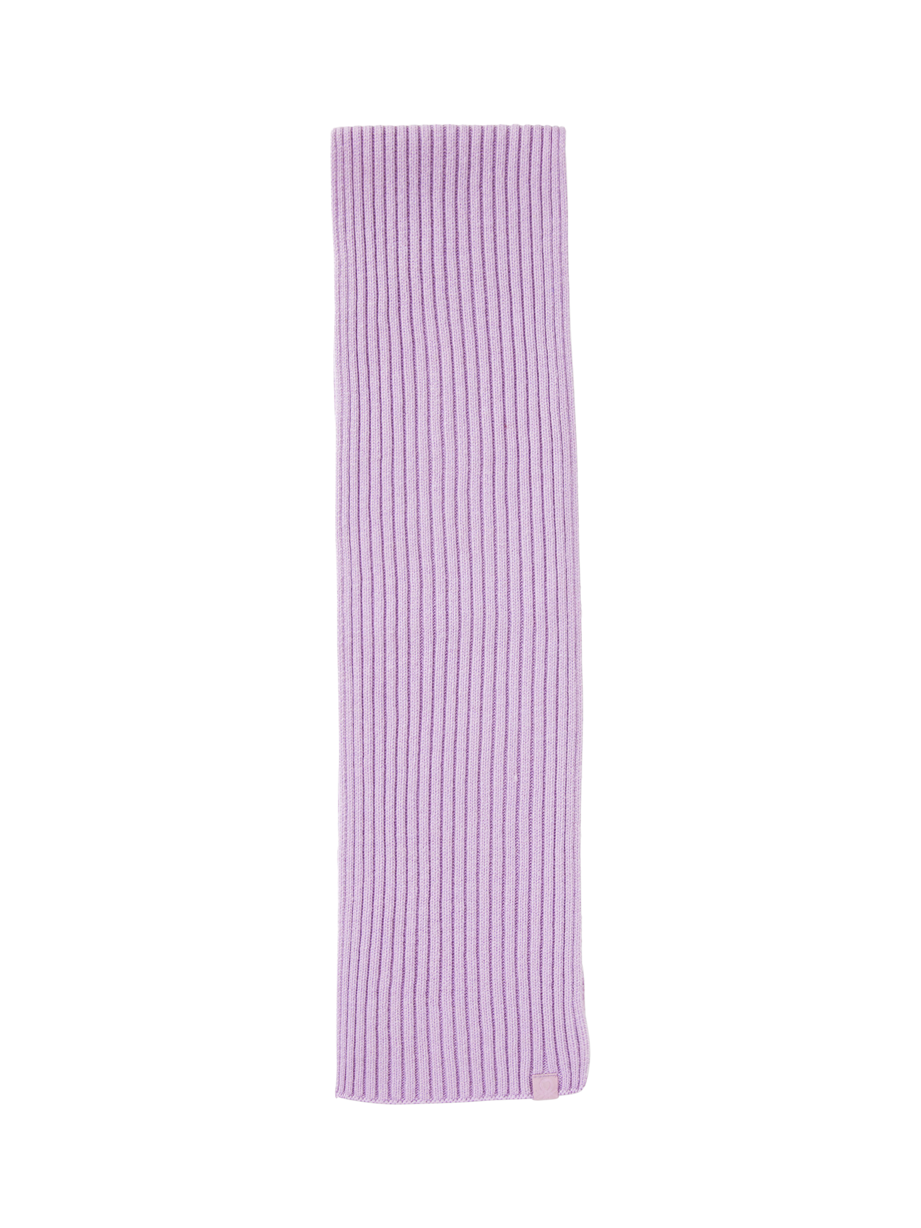 Product image 2 of 3, which shows Benetton Kids' Wool Blend Rib Knit Scarf, Violet, 3-4 years