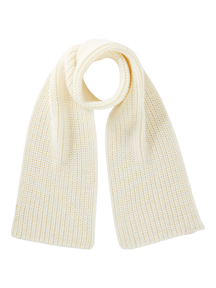 Benetton Kids' Chunky Knit Scarf, White, White