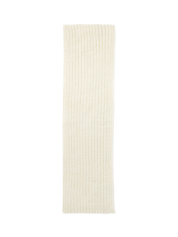 Benetton Kids' Chunky Knit Scarf, White - view 2, White