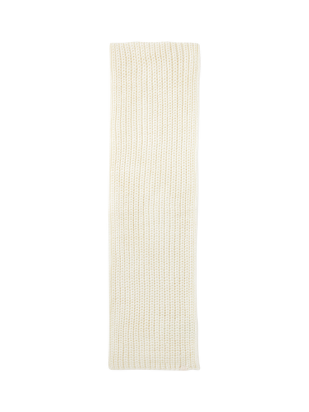 Benetton Kids' Chunky Knit Scarf, White - view 2, White