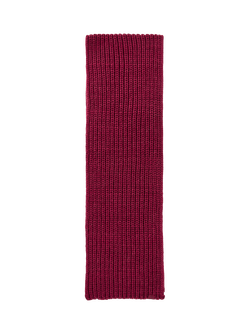 Benetton Kids' Ribbed Knit Wool Blend Scarf - view 2, Red