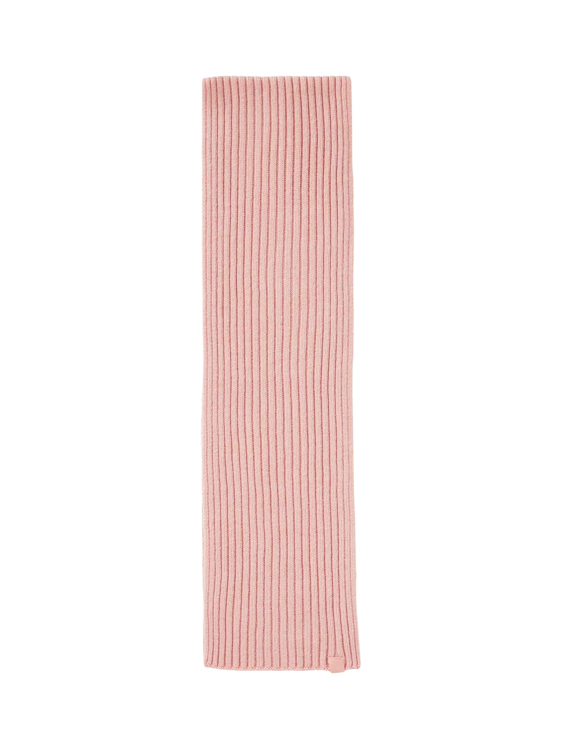 Product image 2 of 3, which shows Benetton Kids' Wool Blend Rib Knit Scarf, Pink, 3-4 years