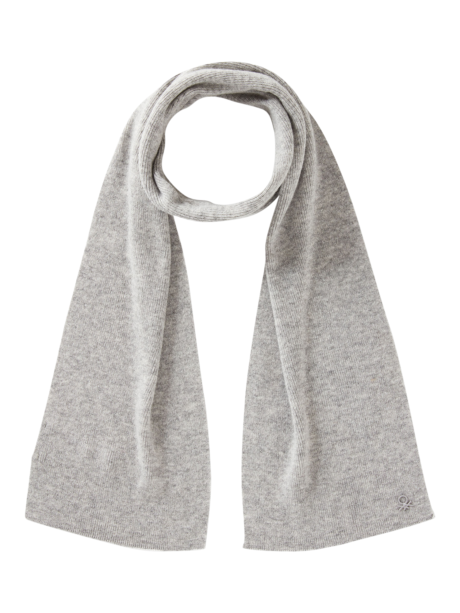 Product image 1 of 3, which shows Benetton Kids' Wool Blend Scarf, Grey