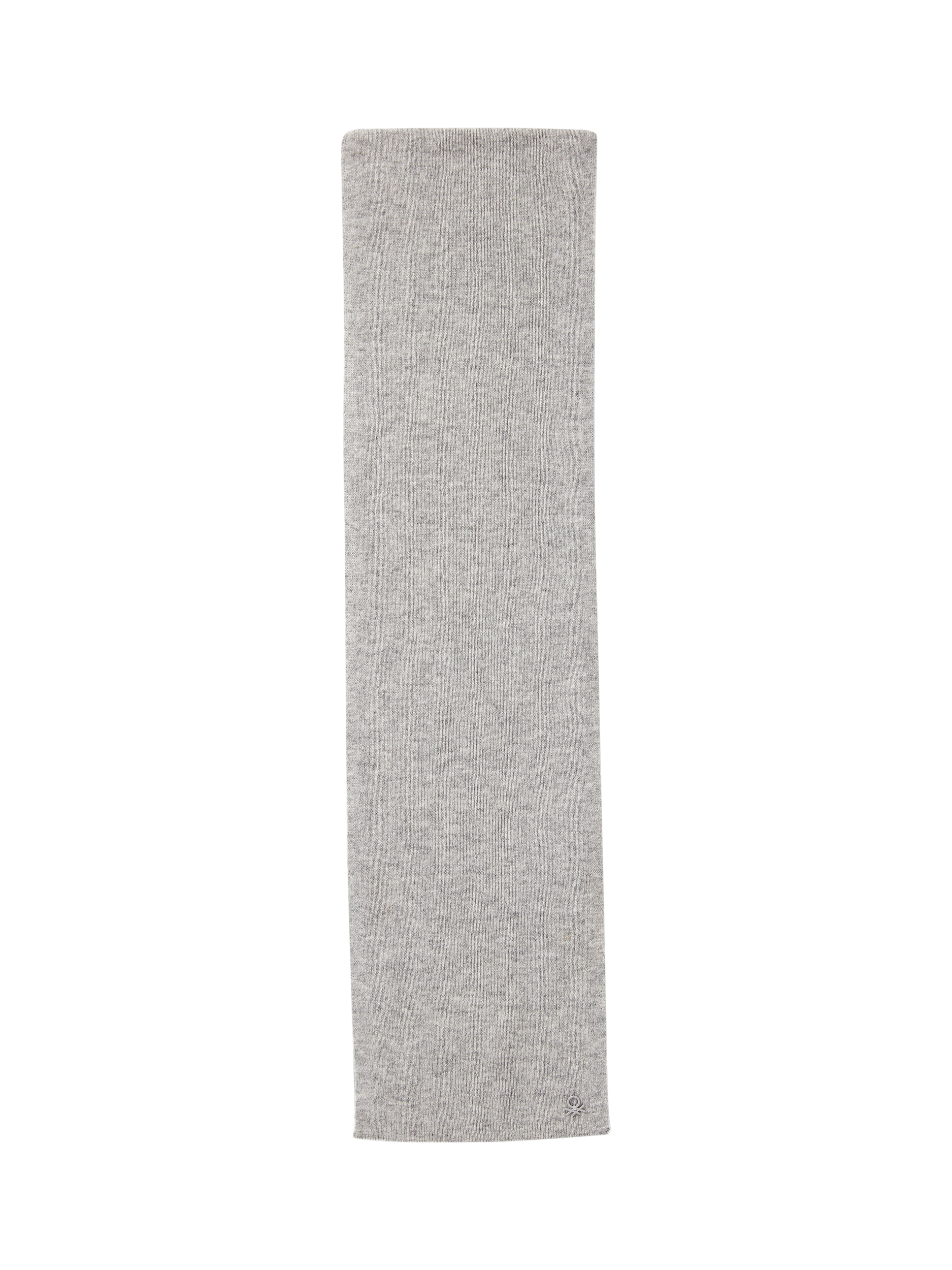 Product image 2 of 3, which shows Benetton Kids' Wool Blend Scarf, Grey