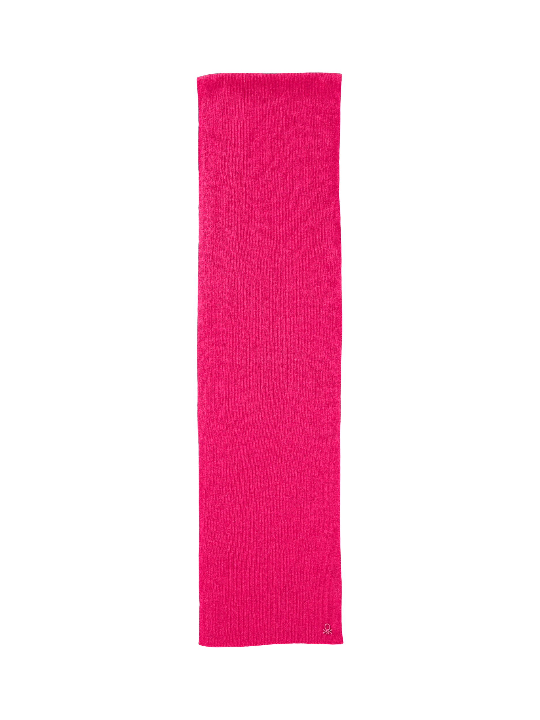 Product image 2 of 3, which shows Benetton Kids' Ribbed Knit Wool Blend Scarf, Pink, One