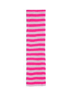 Benetton Kids' Two Tone Striped Knit Scarf - view 2, Violet