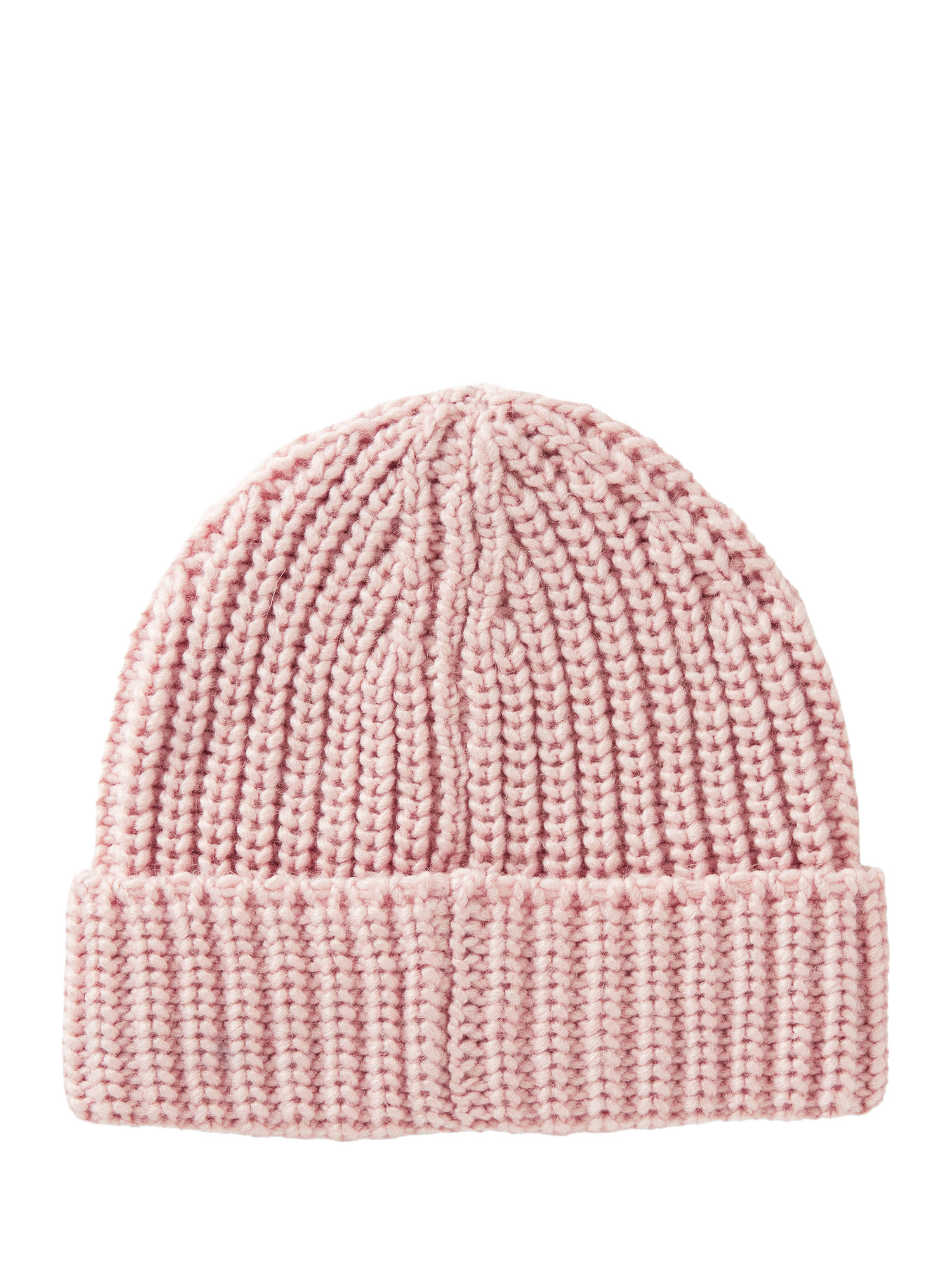Product image 2 of 3, which shows Benetton Kids' Knitted Beanie Hat, Pink, One Size