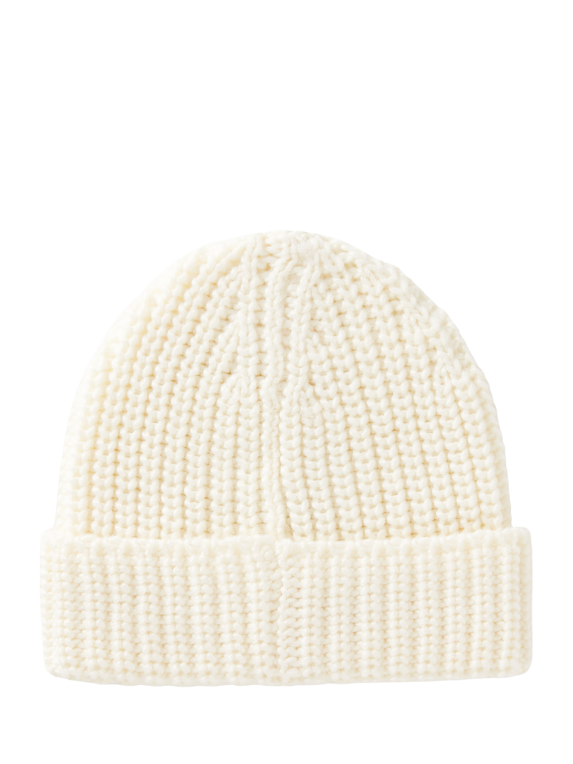 Product image 2 of 3, which shows Benetton Kids' Soft Beanie Hat, White, One