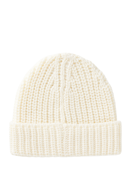 Benetton Kids' Soft Beanie Hat, White - view 2, White