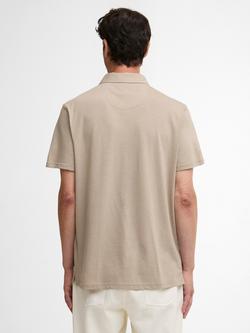 Barbour Steventon Cotton Blend Tailored Fit Polo Shirt, Concrete - view 2, Concrete