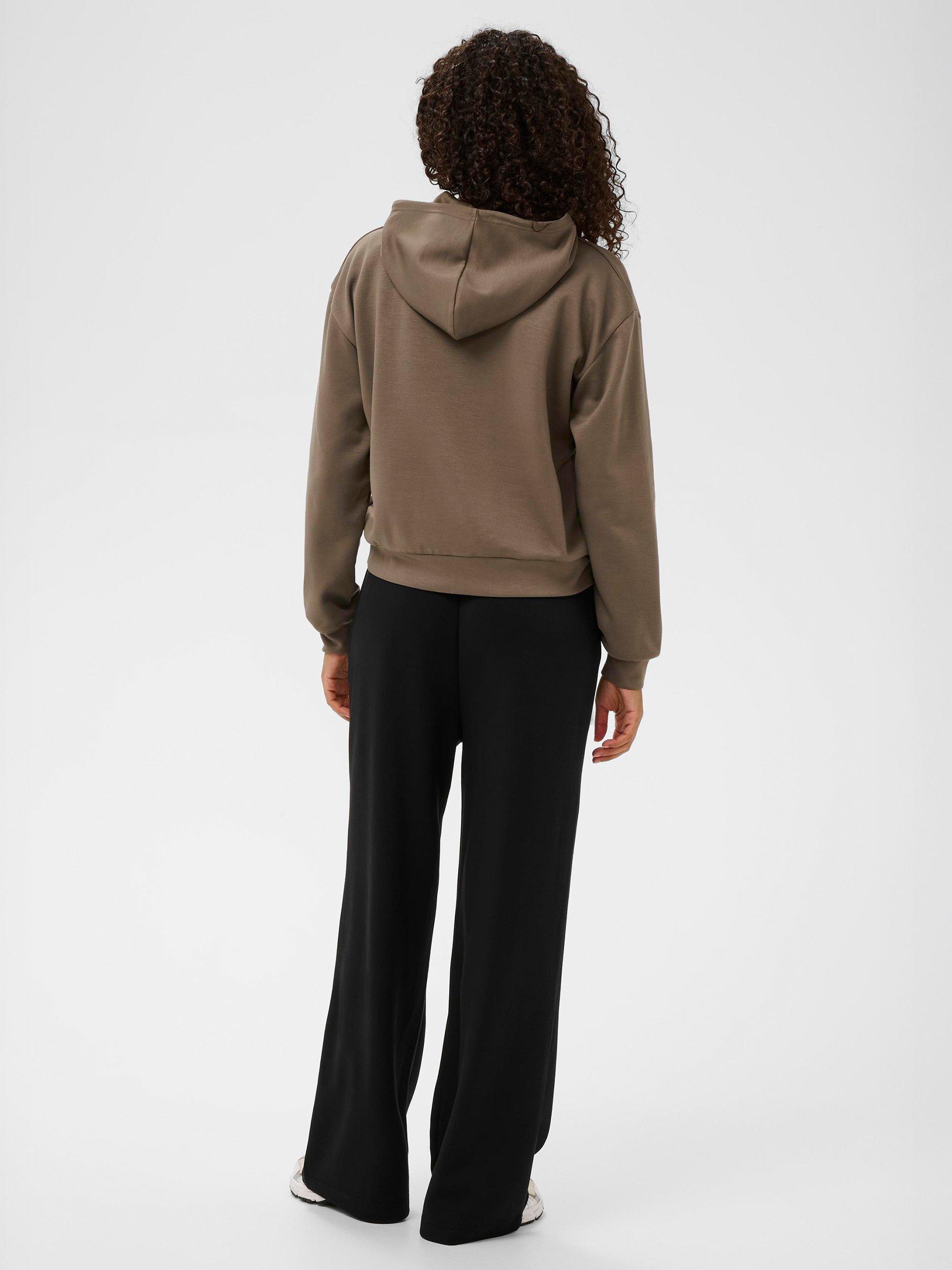 Product image 2 of 6, which shows KAFFE KAannika Hoodie, Morel, XS