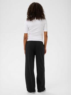 KAFFE KAannika Wide-Leg Joggers - view 2, Black Deep