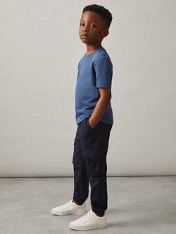 Reiss Kids' Lucian Cargo Joggers, Navy, Navy