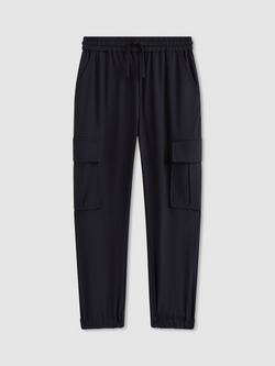 Reiss Kids' Lucian Cargo Joggers, Navy - view 2, Navy