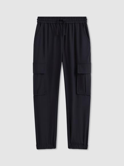 Reiss Kids' Lucian Cargo Joggers, Navy - view 2, Navy