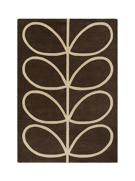 Orla Kiely Giant Stem Rug, Walnut