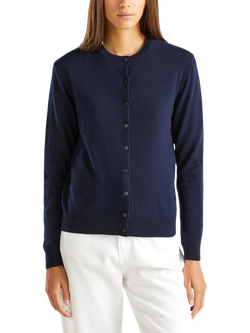 Benetton Korean Cardigan, Blue, Blue