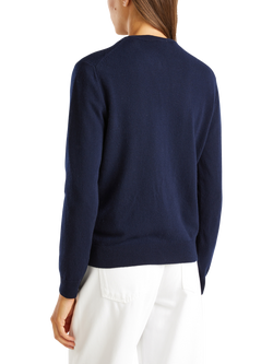 Benetton Korean Cardigan, Blue - view 2, Blue