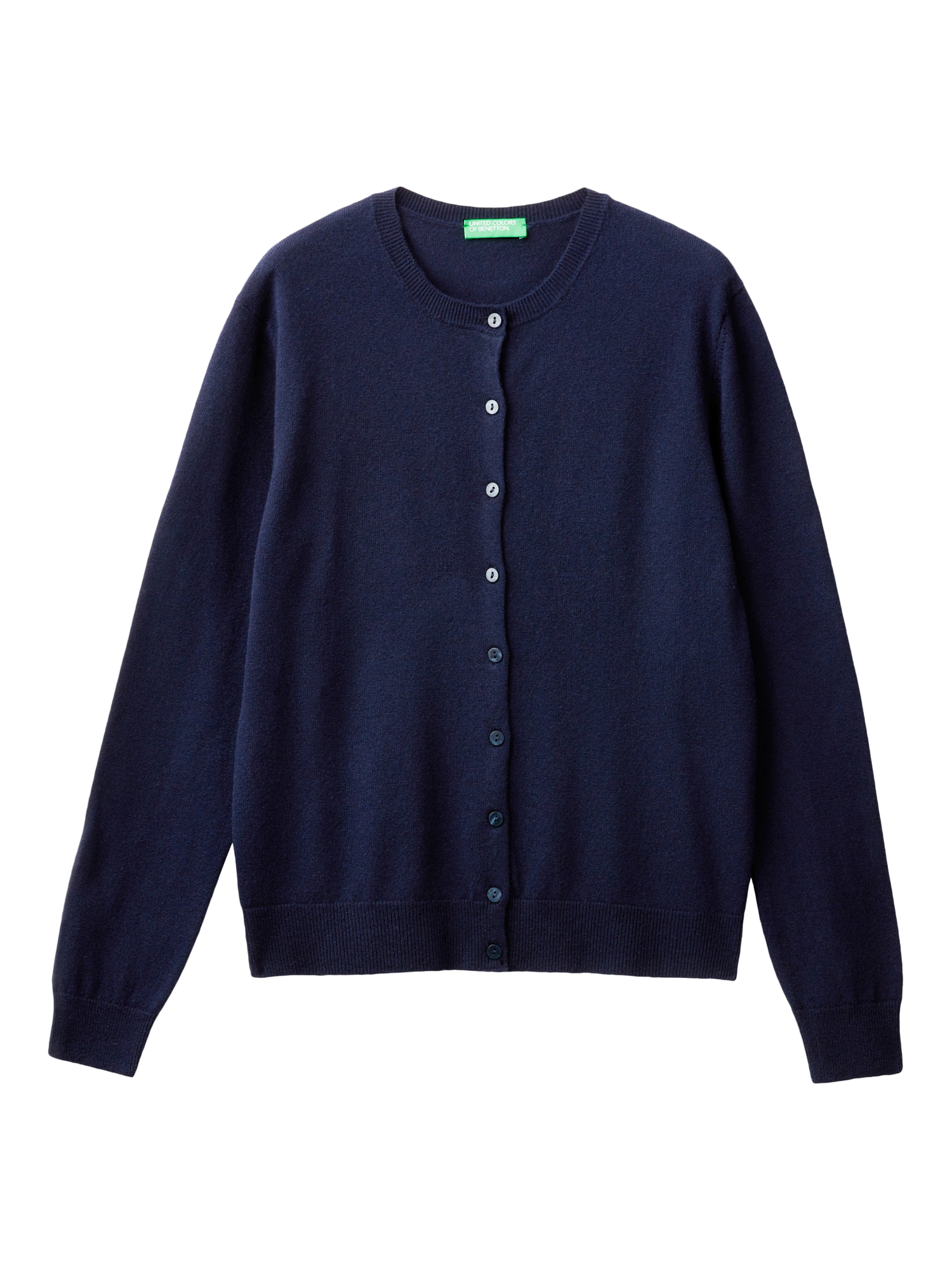 Product image 4 of 6, which shows Benetton Korean Cardigan, Blue, S