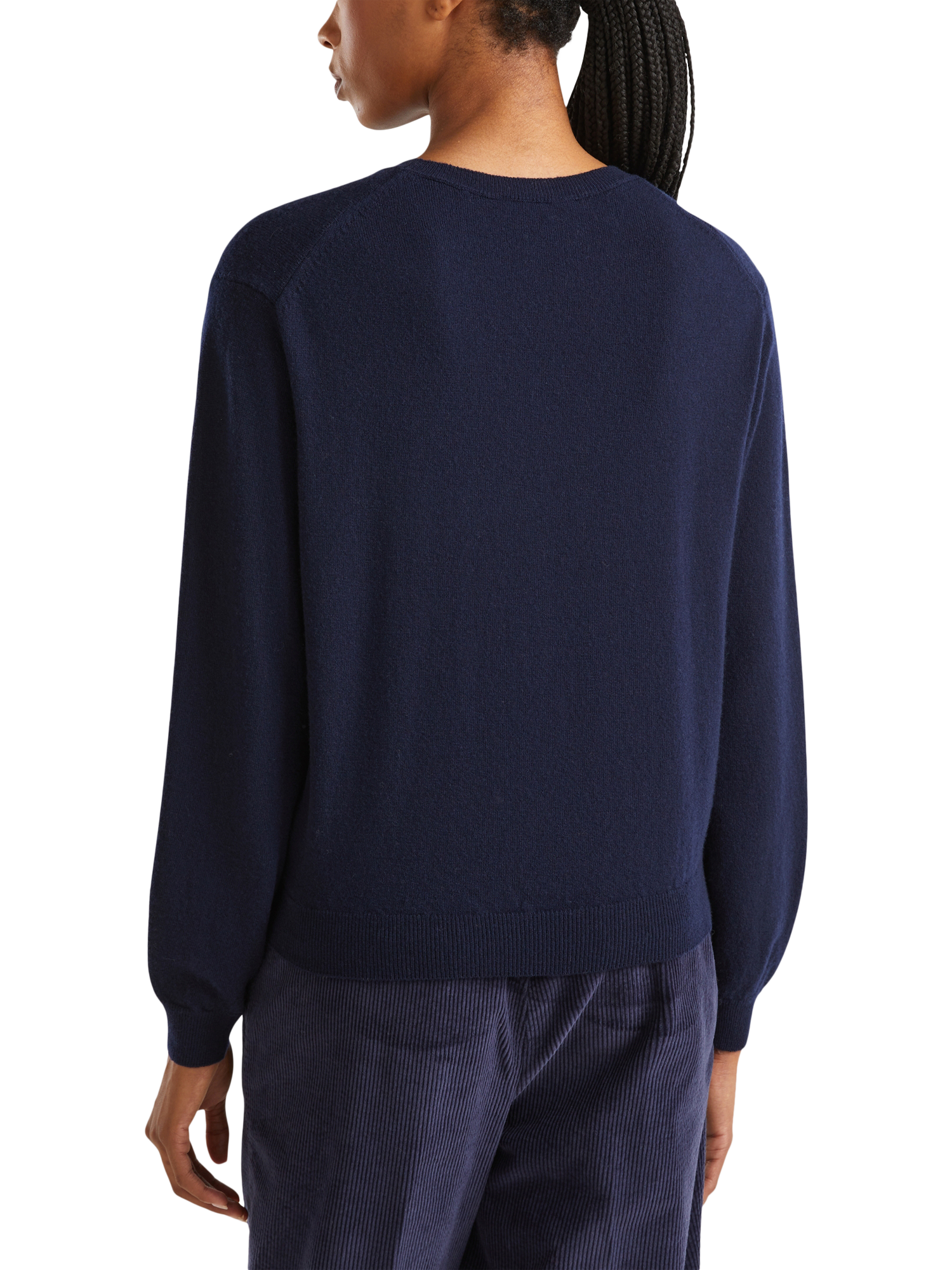 Product image 2 of 6, which shows Benetton Crew Neck Jumper, Blue, XS