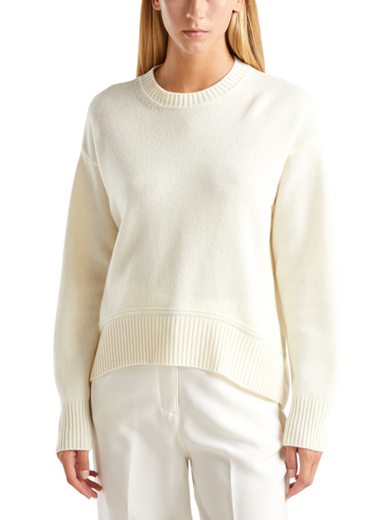 Benetton Crew Neck Jumper, White