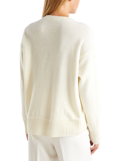 Benetton Crew Neck Jumper - view 2, White
