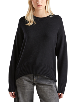 Benetton Crew Neck Jumper, Black