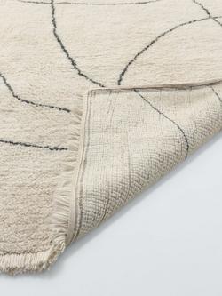 John Lewis Scribble Berber Pure Wool Rug, White Ivory - view 2, White Ivory