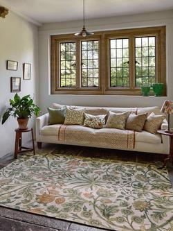 Morris & Co. Hyacinth Floral Rug, Natural - view 2, Natural