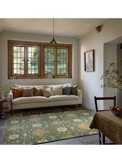 Morris & Co. Montreal Pure Wool Rug, Green - view 2, Green