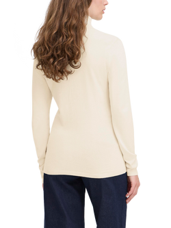 ICHI Mafa Roll Neck Jumper - view 2, Almond Milk