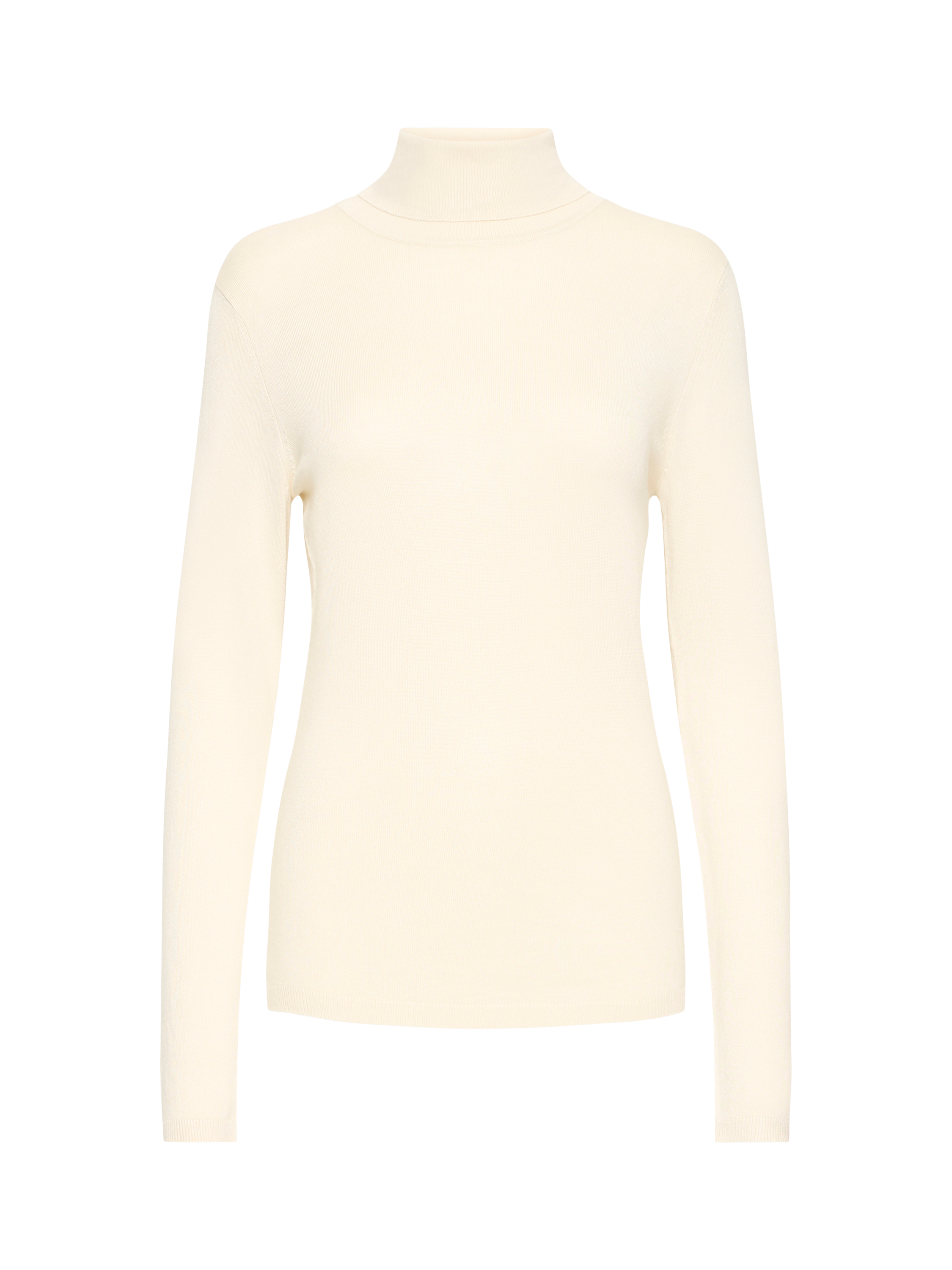 Product image 7 of 7, which shows ICHI Mafa Roll Neck Jumper, Almond Milk, XS