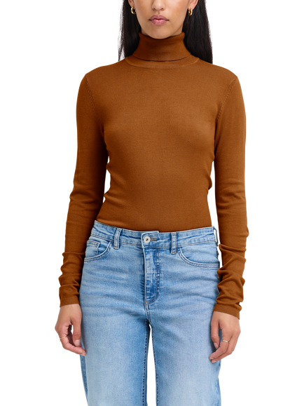 ICHI Mafa Roll Neck Jumper, Monk's Robe