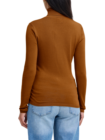 ICHI Mafa Roll Neck Jumper - view 2, Monk's Robe
