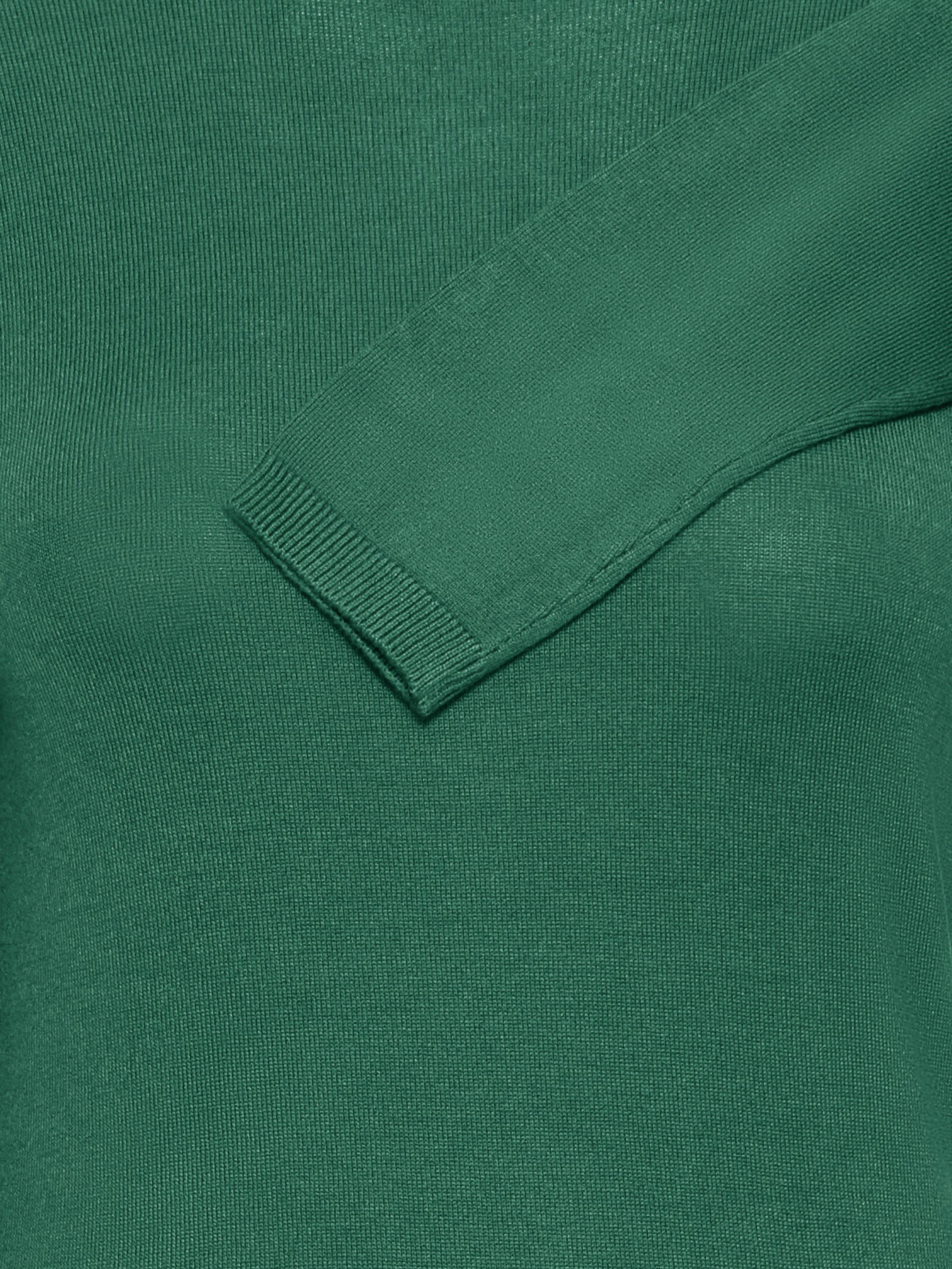 Product image 7 of 7, which shows ICHI Mafa Roll Neck Jumper, Pine Needle, XS