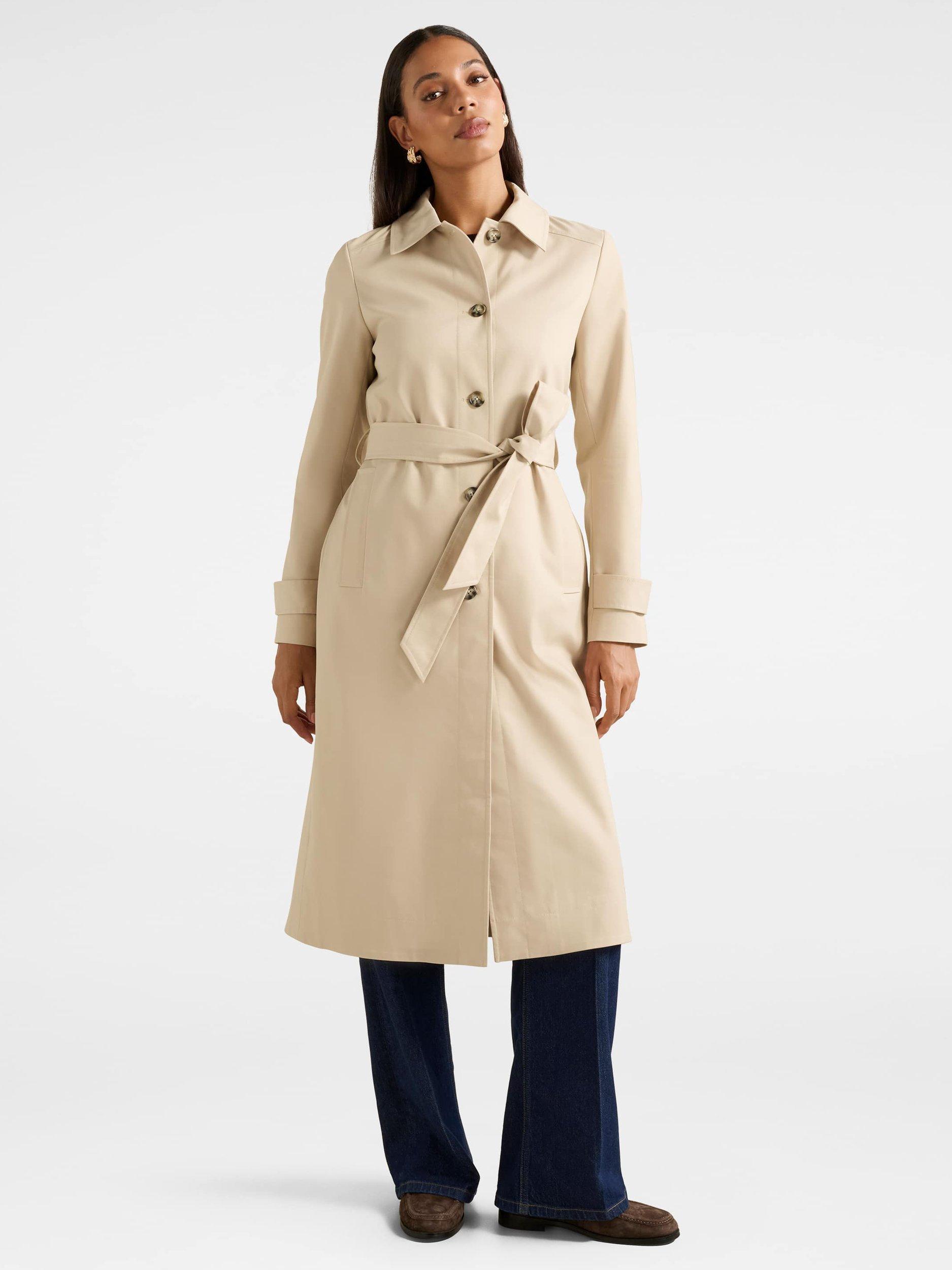 Product image 5 of 5, which shows Forever New Helen Single Breasted Trench Coat, Soft Camel, 4