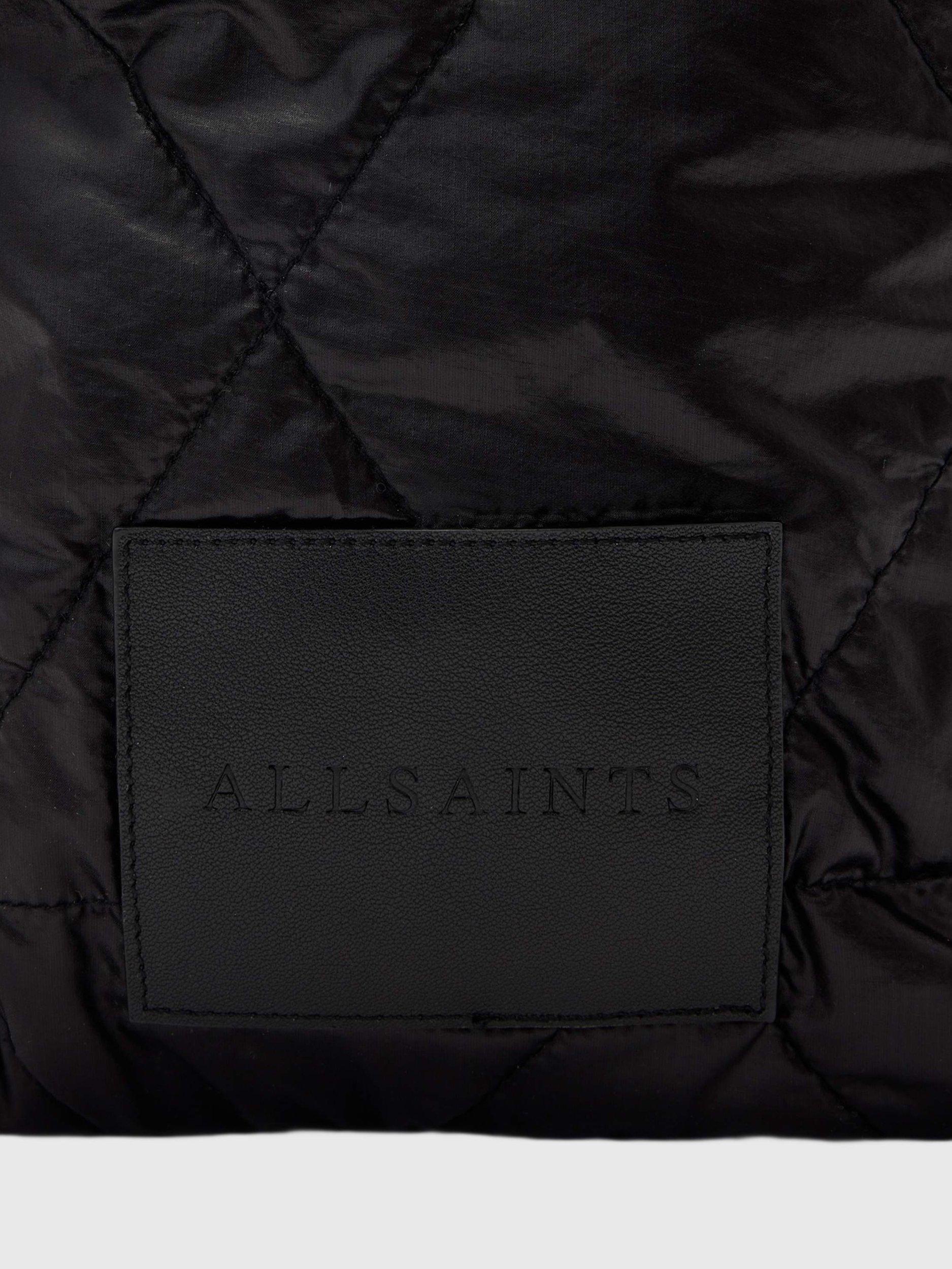 Product image 5 of 6, which shows AllSaints Haven Quilted Crossbody Bag, Black