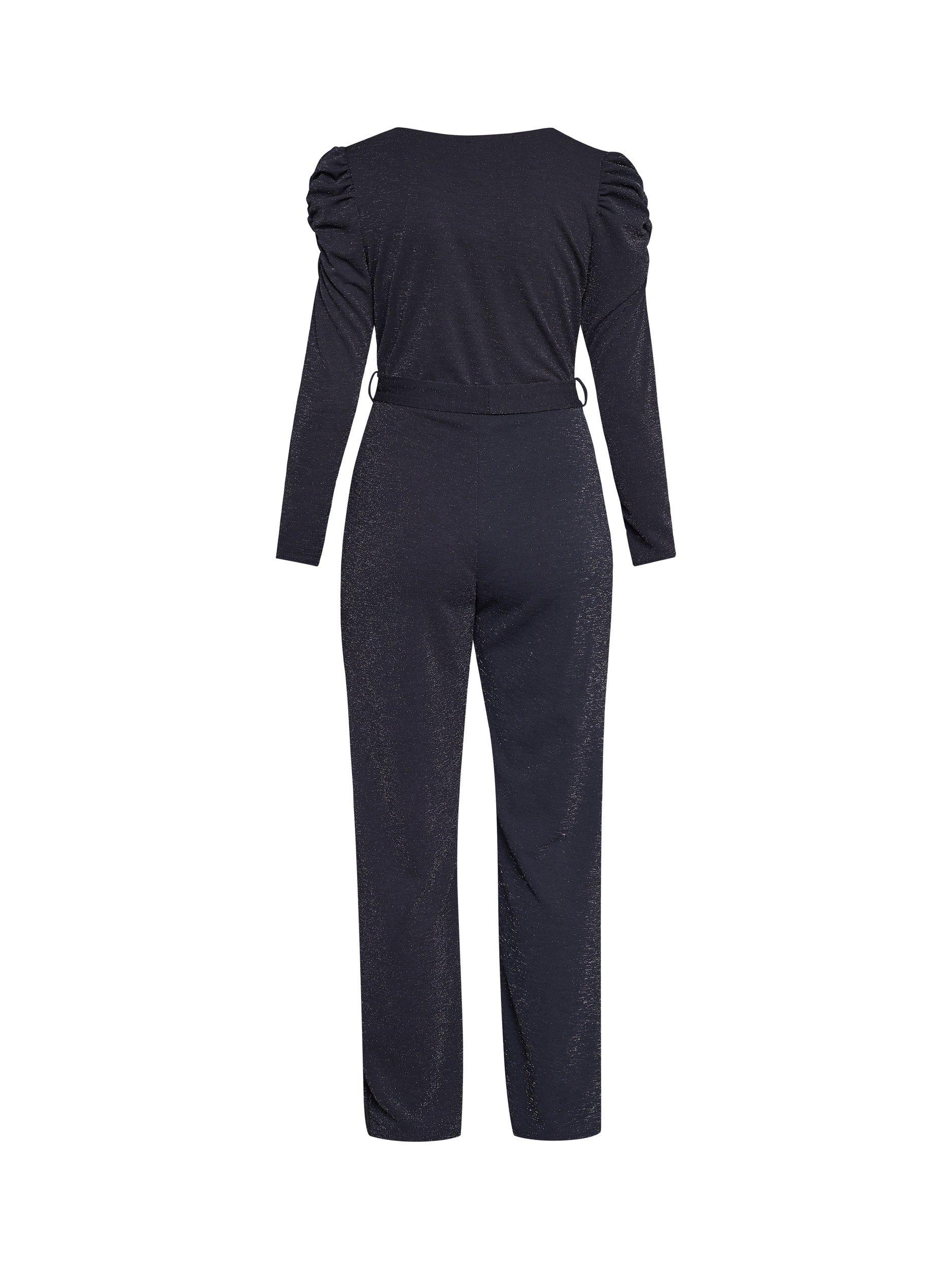 Product image 4 of 5, which shows Sisters Point Egina Jersey Jumpsuit, Black/Silver, XL