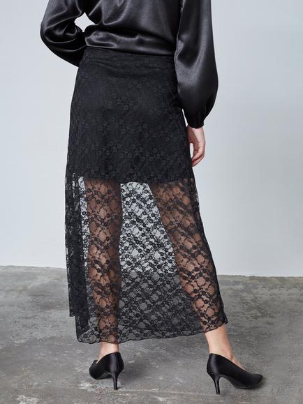 Sisters Point Venga Lace Maxi Skirt, Black - view 2, Black