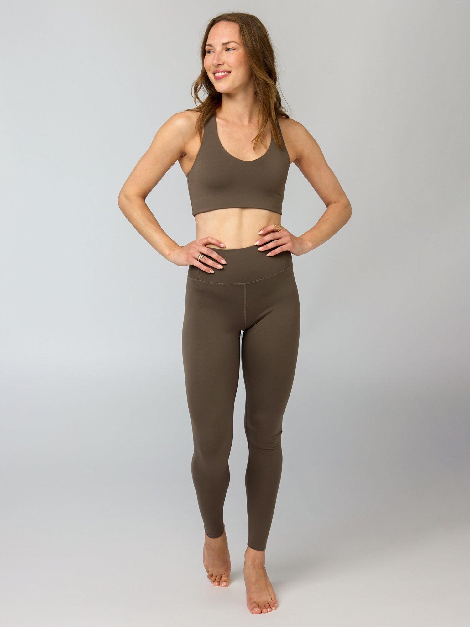 Product image 1 of 10, which shows Girlfriend Collective Float Ultralight Leggings, Mink, XS