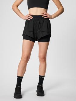 Girlfriend Collective Fallon Trail Shorts, Black - view 2, Black