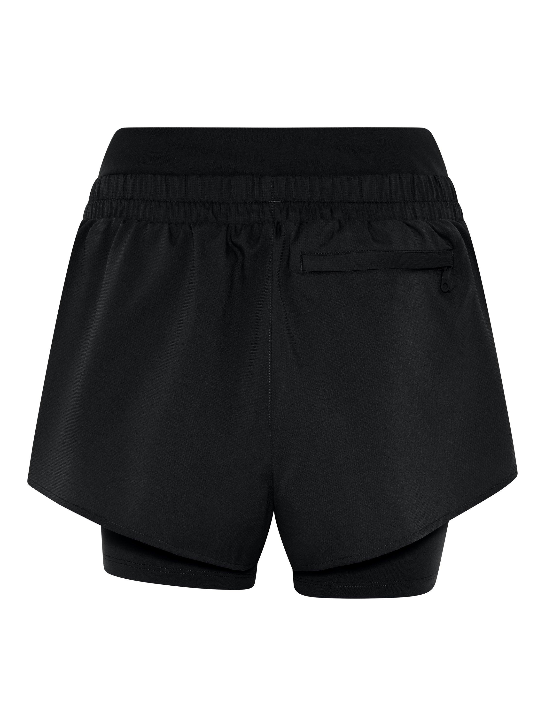 Product image 9 of 9, which shows Girlfriend Collective Fallon Trail Shorts, Black, XS